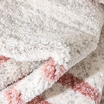 Well Woven Merri Pink Ivory Rug 5x7 - Perfect for Kids