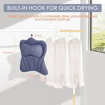 CielClair Bath Pillow - Ergonomic Spa Headrest for Ultimate Comfort