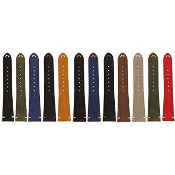 StrapsCo Suede Quick Release Watch Band - Tan - 20mm