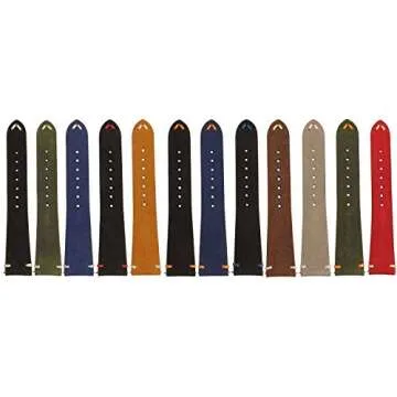 StrapsCo Suede Quick Release Watch Band - Tan - 20mm