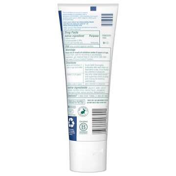 Tom's of Maine Kid's Natural Fluoride Toothpaste, Blueberry, 5.1 oz. 3-pack (Packaging May Vary)