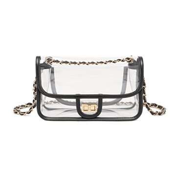 LAM GALLERY Stylish PVC Clear Purse for Events