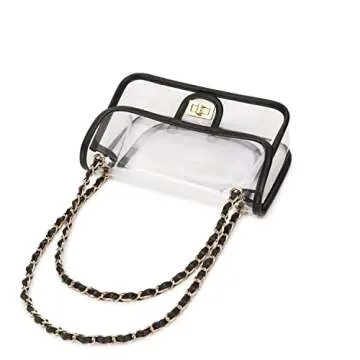 LAM GALLERY Stylish PVC Clear Purse for Events