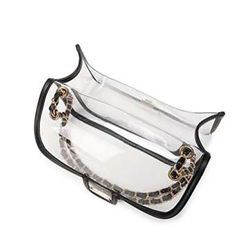 LAM GALLERY Stylish PVC Clear Purse for Events
