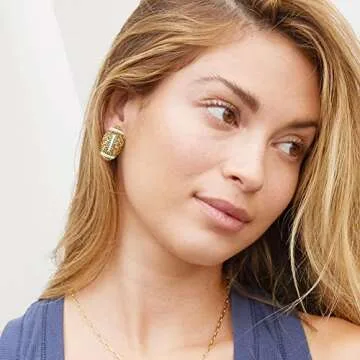 LILIE&WHITE Cute Football Stud Earrings For Women Football Jewelry For Moms Sport Game Earrings Jewelry Gift