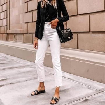 CEAUZY Women's H-Band Slide Sandals for Summer Comfort