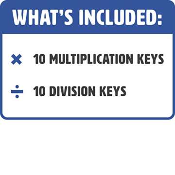 Learning Wrap-Ups Keys for Division and Multiplication Math Tool for Kids Grade Level 2-6