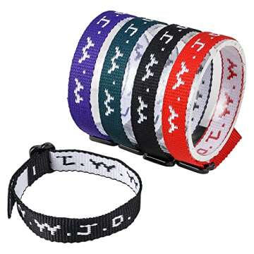 Rhode Island Novelty W.W.J.D. Webbing Bracelets, Twelve Per Order