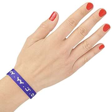 Rhode Island Novelty W.W.J.D. Webbing Bracelets, Twelve Per Order