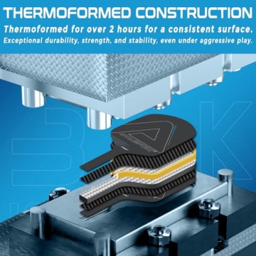 AMA Sport Kronos Raw Carbon Paddle - Top Performance Pickleball