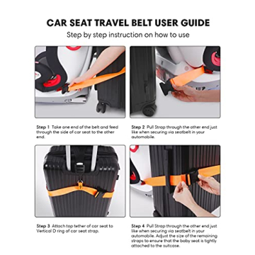 Adjustable Car Seat Travel Belt for Easy Carrying
