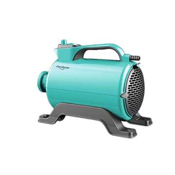 shernbao High Velocity Professional Dog Pet Grooming Hair Drying Force Dryer Blower 5.0HP (Super Cyclone) SHD-2600P (Green)