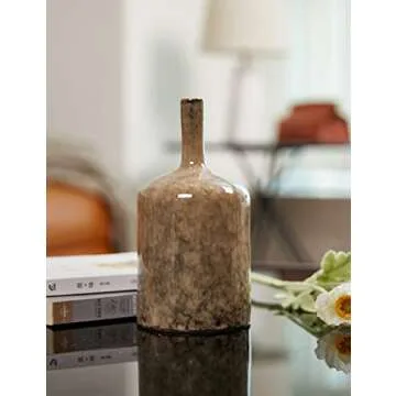 HAUCOZE Ceramic Decorative Vase Modern Decor Statue Table Centerpiece Sculpture Gifts 10.4inch