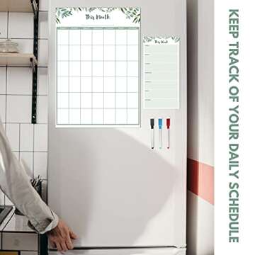 Magnetic Calendar for Refrigerator - Organize Stylishly
