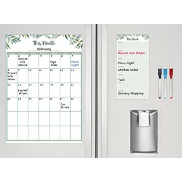 Magnetic Calendar for Refrigerator - Organize Stylishly