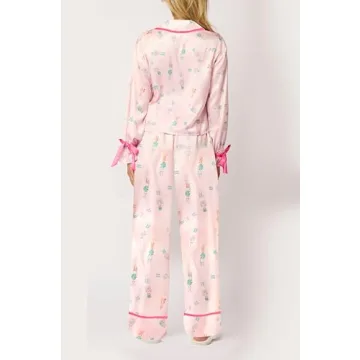 Argeousgor Women's Christmas Pajama Set in Light Pink Special Edition