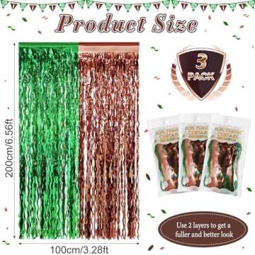 Spectacular Superbowl Football Fringe Curtain Backdrop Pack