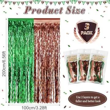 Spectacular Superbowl Football Fringe Curtain Backdrop Pack