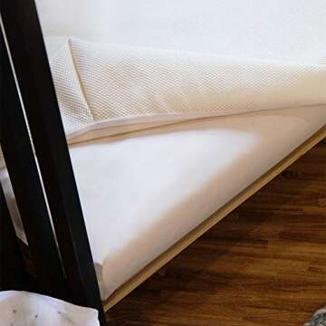 Naturepedic Organic Crib Mattress Cover Waterproof - Skin Friendly, Breathable & Absorbent Crib Mattress Protector - Removable Mattress Pad for Baby and Toddler Bed - Standard Crib Size