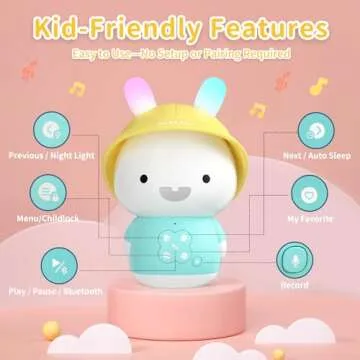 alilo Bunny Kids Music Player for Infant and Toddler