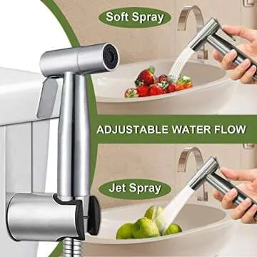 Handheld Stainless Steel Bidet Sprayer for Toilets