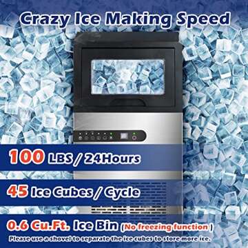High-Performance Commercial Ice Maker Machine for Businesses
