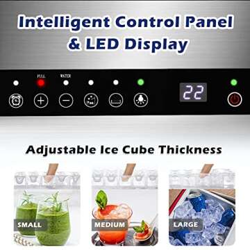 Durable Commercial Ice Maker Machine for Bars and Cafes