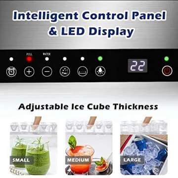 Durable Commercial Ice Maker Machine for Bars and Cafes