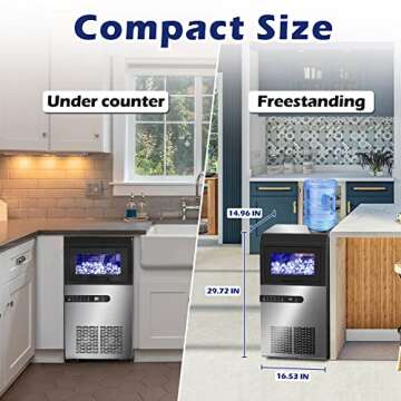 Durable Commercial Ice Maker Machine for Bars and Cafes