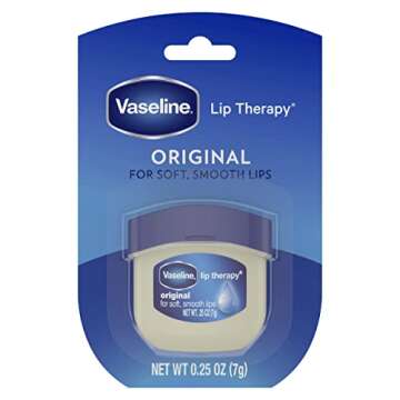 Vaseline Lip Therapy 4-Pack – Mini Lip Balm for Healing Dry Lips, Travel-Size Petroleum Jelly Lip ...