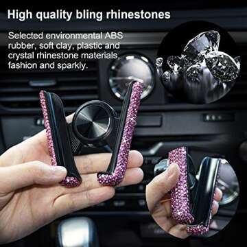 Amiss Bling Car Phone Holder With Universal Compatibility