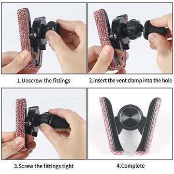 Amiss Bling Car Phone Holder With Universal Compatibility