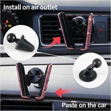 Amiss Bling Car Phone Holder With Universal Compatibility