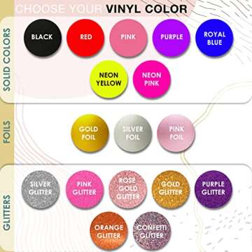 Personalized Tote Bag for Women Gift - 17 Vinyl Color - Customized Canvas Beach Bags for Girl - Cust...