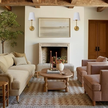 Elegant Antique Brass Wall Sconces Set for Home Decor