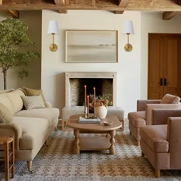 Elegant Antique Brass Wall Sconces Set for Home Decor