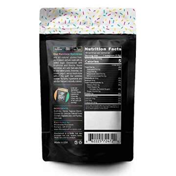 Keto Sprinkles, 6 oz. Larger Value Size, Dye Free, Non-GMO, Plant-Based, Vegan, Gluten Free, All Nat...