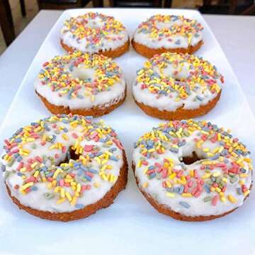 Keto Sprinkles, 6 oz. Larger Value Size, Dye Free, Non-GMO, Plant-Based, Vegan, Gluten Free, All Natural, No Artificial Coloring, Sugar Free Sprinkles, 1g Net Carb (Rainbow & Chocolate, 2 Pack)