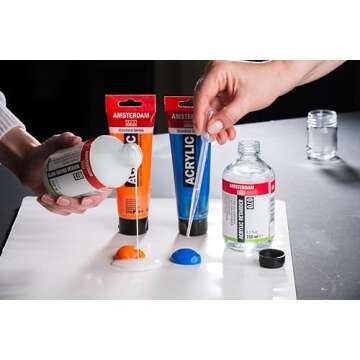 Amsterdam Acrylic Paint Tube Azo Orange 276 250ml