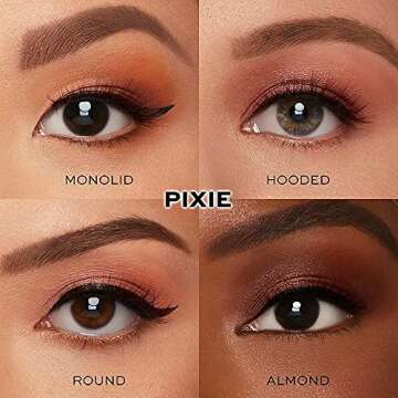 Glamnetic Magnetic Eyelashes - Pixie | Brown Lashes Short Magnetic Lashes, 60 Wears Reusable Natural Eyelashes Cat Eye flared Natural Look, Brown Eyelash - 1 Pair
