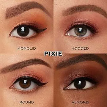 Glamnetic Magnetic Eyelashes - Pixie | Brown Lashes Short Magnetic Lashes, 60 Wears Reusable Natural Eyelashes Cat Eye flared Natural Look, Brown Eyelash - 1 Pair