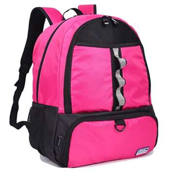 Boys Girls Soccer Bags Soccer Backpack Basketball vollyball Football Bag Backpack Kids Ages 6 Up with Ball Compartment All Sports Bag Gym