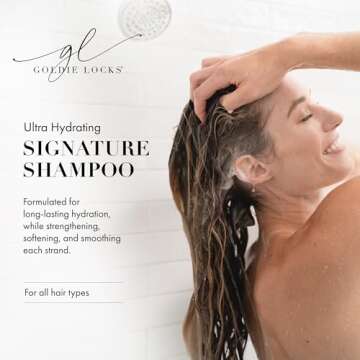 Goldie Locks Ultra Hydrating Signature Shampoo, Safe for Hair Extensions & Colored Hair, Maintains T...