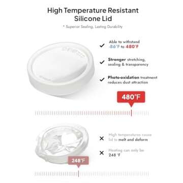 LE TAUCI Ramekins with Lids, 8 oz Ramikin Set for Creme brulee, Souffle, Dipping Sauces, Ceramic Food Storage Containers Great for leftovers - 4.4 inch, Set of 4, Arctic White