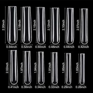 INENK 3XL Tapered Square Nail Tips for Stunning Nails