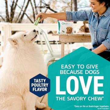 OraVet Small Dog Dental Chews with Delmopinol - 14 Count