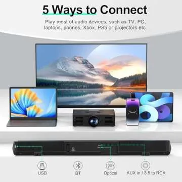Passau 35 Inch Sound Bar for Smart TVs with Bluetooth