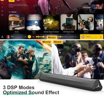 Passau 35 Inch Sound Bar for Smart TVs with Bluetooth