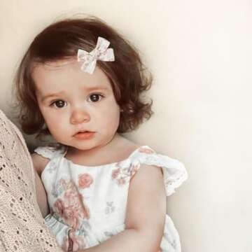 Niceye Baby Hair Clips – 24 Pcs Cotton Bows for Girls