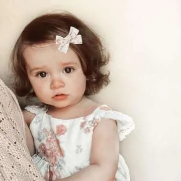 Niceye Baby Hair Clips – 24 Pcs Cotton Bows for Girls